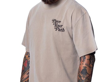 Pave Your Path Oversized faded t-shirt