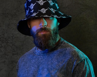 Shaka Skeleton Reversible bucket hat