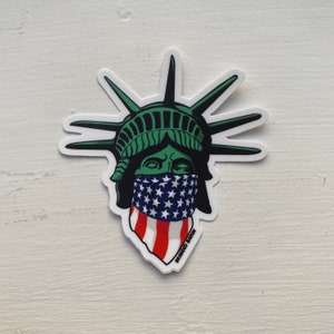 Adesivo de bandana da Estátua da Liberdade EUA