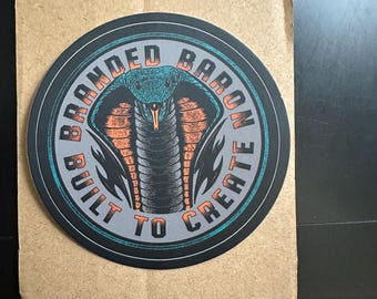 Cobra Circle Sticker