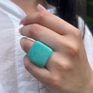 Türkisgrüne Ringe