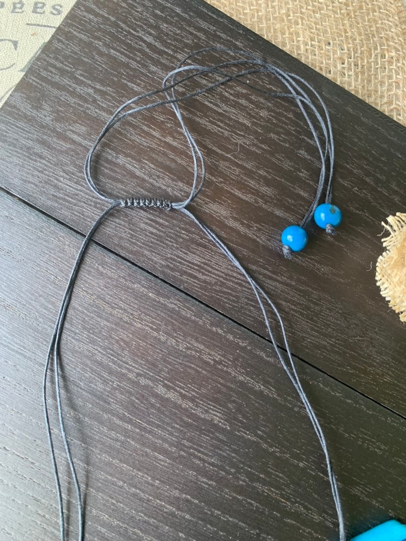 Turquoise and blue necklace Tagua bib collar Unusual jewelry Spring fashion jewelry Anniversary gift for wife Artisan handmade in Colombia