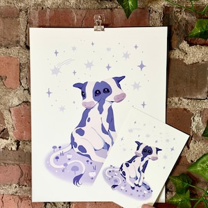 two headed calf art print (8.5x11&quot; or 4x6&quot;)