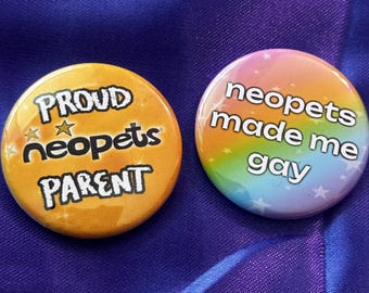 neopets 1.5" Pinback buttons