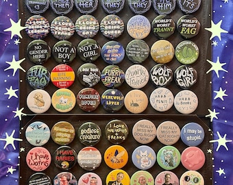 misc. silly meme buttons 1.5" || funny gifts