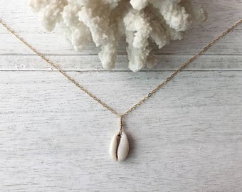 Cowrie Shell Necklace,Gift For Her,Bridesmaid Gift,Jewelry,Boho,Mermaid,Gift For Women,Dainty Necklace,Boho Jewelry,Beach,Ocean,Seashell