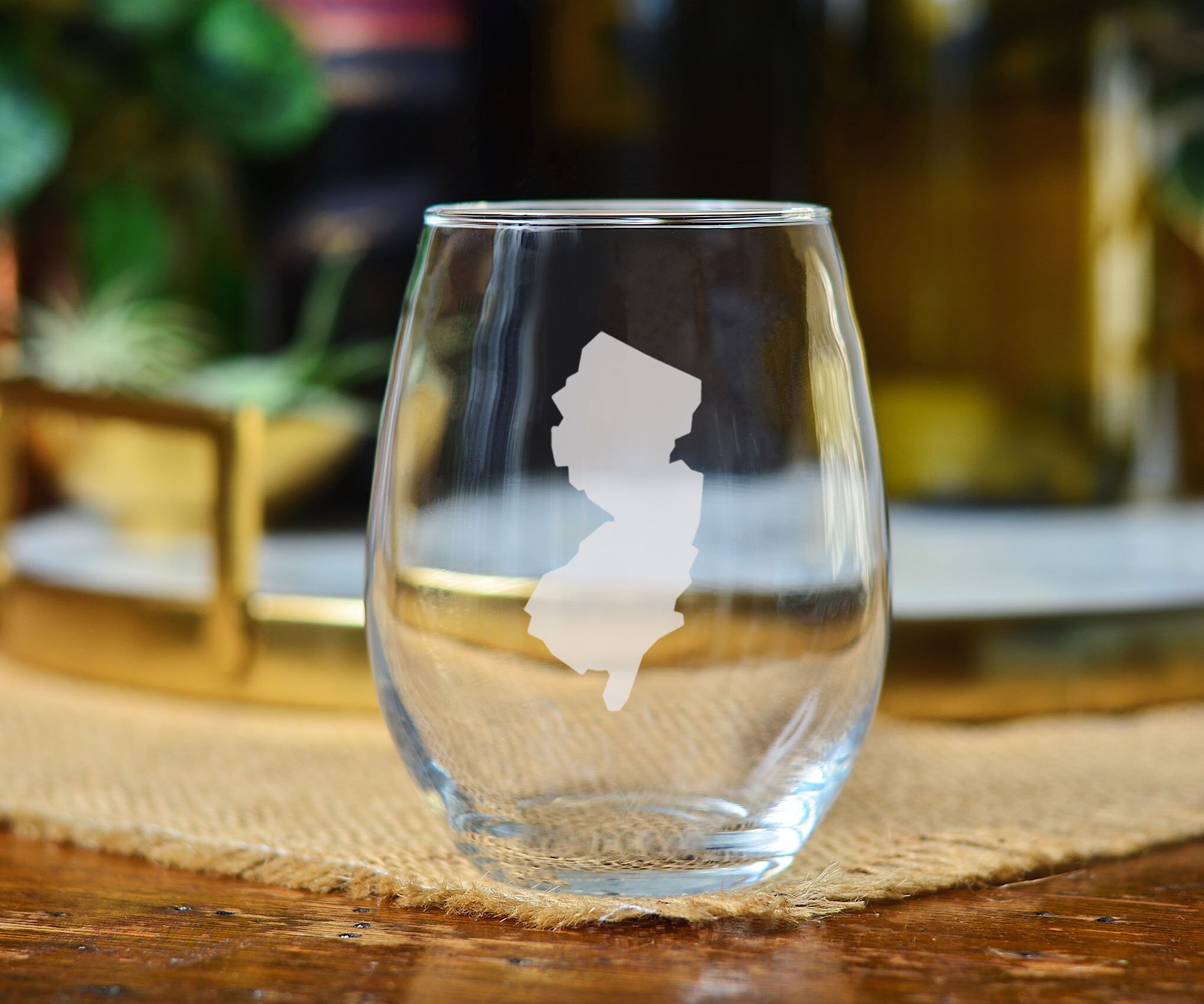 State of New Jersey Barware Trenton Newark Glasses Jersey Etsy