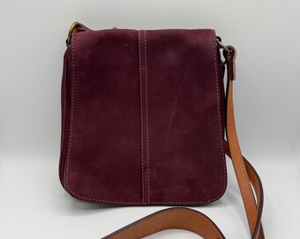 VTG. COACH, 'SOHO #D3J-9532”, blue pinstripe denim with