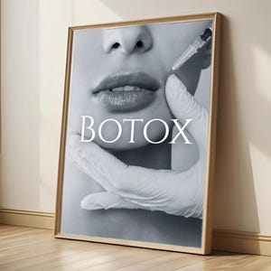 Lip Fillers & Botox Wall Art | Med Spa Decor | Aesthetic Clinic and Injector Decor | Botox Technician Posters | Dermal Filler | Cosmetology