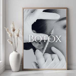 Fillers & Botox Wall Art | Med Spa Decor | Aesthetic Injector Art | Beauty and Wellness Salon Decor | Cosmetology and Dermal Filler Wall Art