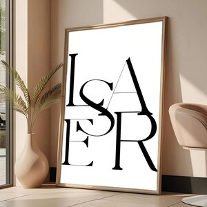 Gecodeerde lasertypografie afdrukbare | Med Spa-decor | Laserontharingsprint | Esthetische kliniek kunst | Lasertechnisch cadeau | Beautykamerposter
