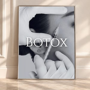 Väggkonst för fillers och Botox | Dekor för medicinsk spa | Estetisk konst för injektioner | Dekor för skönhets- och wellnesssalong | Väggkonst för kosmetologi och fillers
