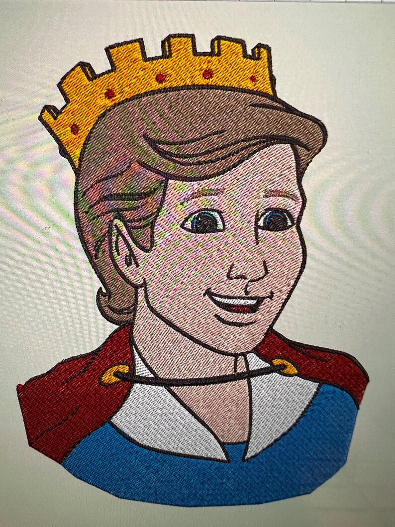 Prince Charming Digital Embroidery Machine Design File Etsy