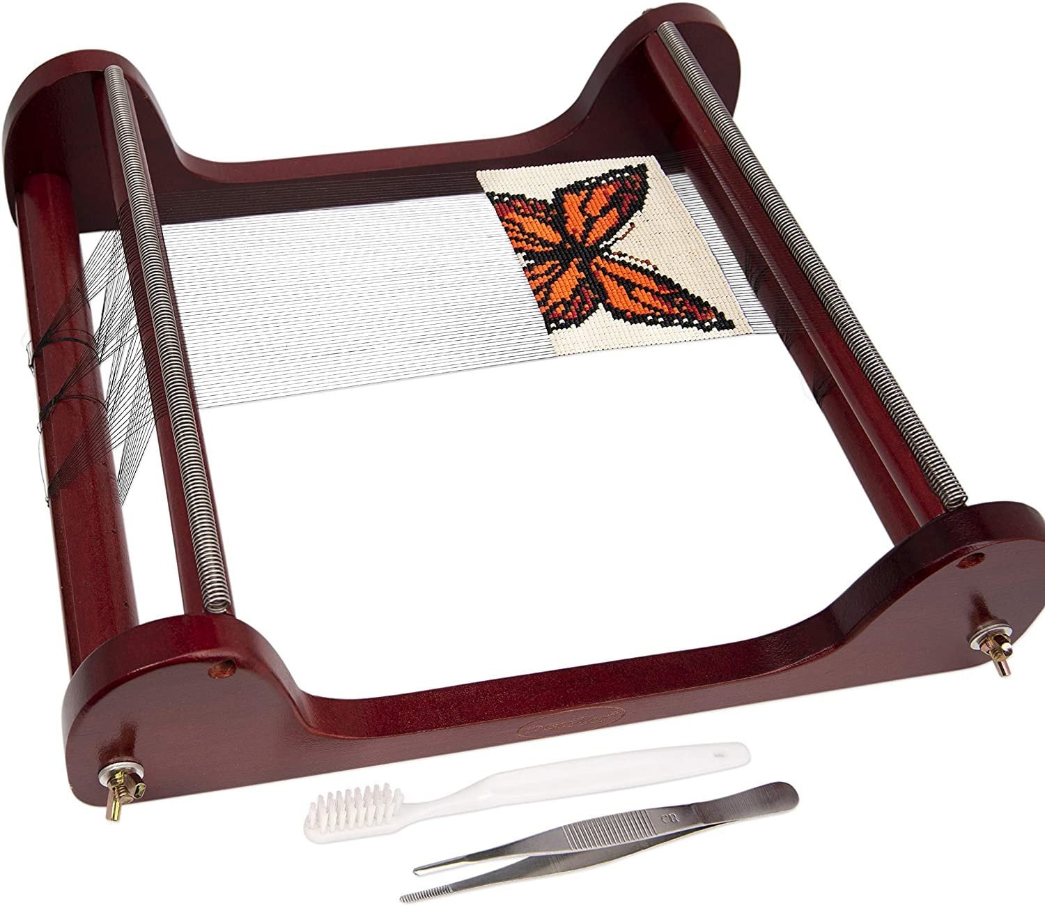 Beazu Bead Loom Wooden Bead Loom Kit With Threads Bead Weaving