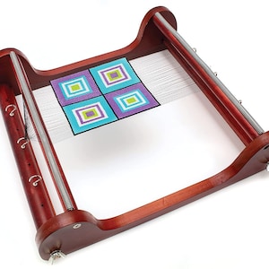 The Beadsmith Wooden Bead Loom, 12.5” x 13” x 3.5”, Includes Assembly Instructions, Use to Create Bracelets, Necklaces, Belts, and More