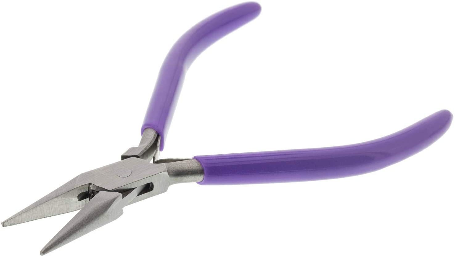Super Slim Purple Flat Nose Pliers w/Spring (115mm)