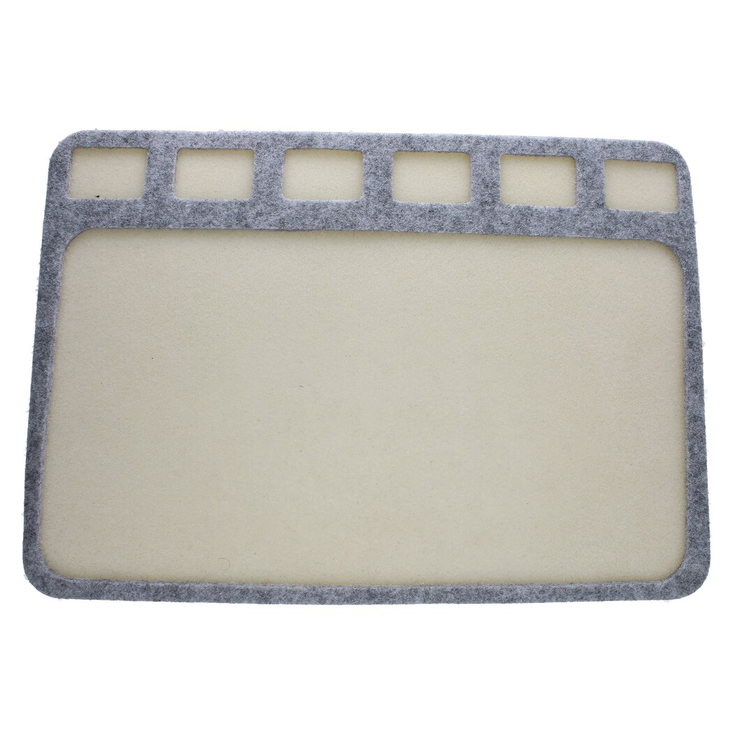 The Beadsmith Seed Bead Treasure Mat 8 X 11 Soft Surface, 6