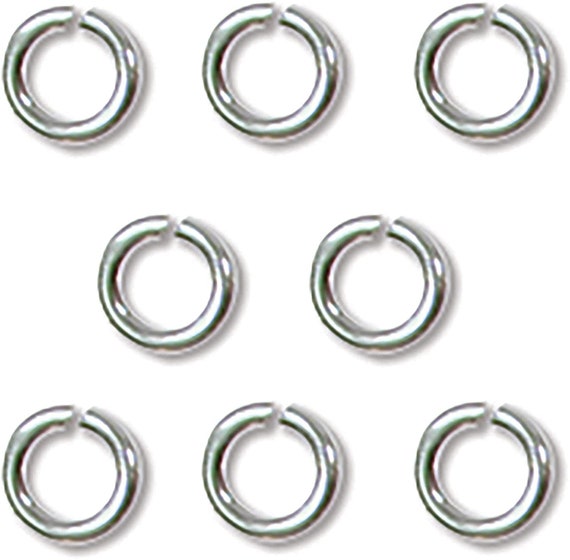 The Beadsmith Jumplocks, 4mm, 20 Gauge, Sterling Silver Jump Rings