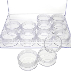 The Beadsmith Personality Case - Clear Storage Organizer Box – 6.4 x 4.8 x 1 inches