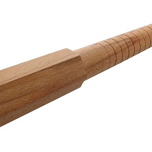 The Beadsmith Wooden Ring Stick – Gauge Sizer with Non-Roll Handle – Grooved & Marked U.S. Standard Sizes: 1-15 – Tool for Enlarging,...