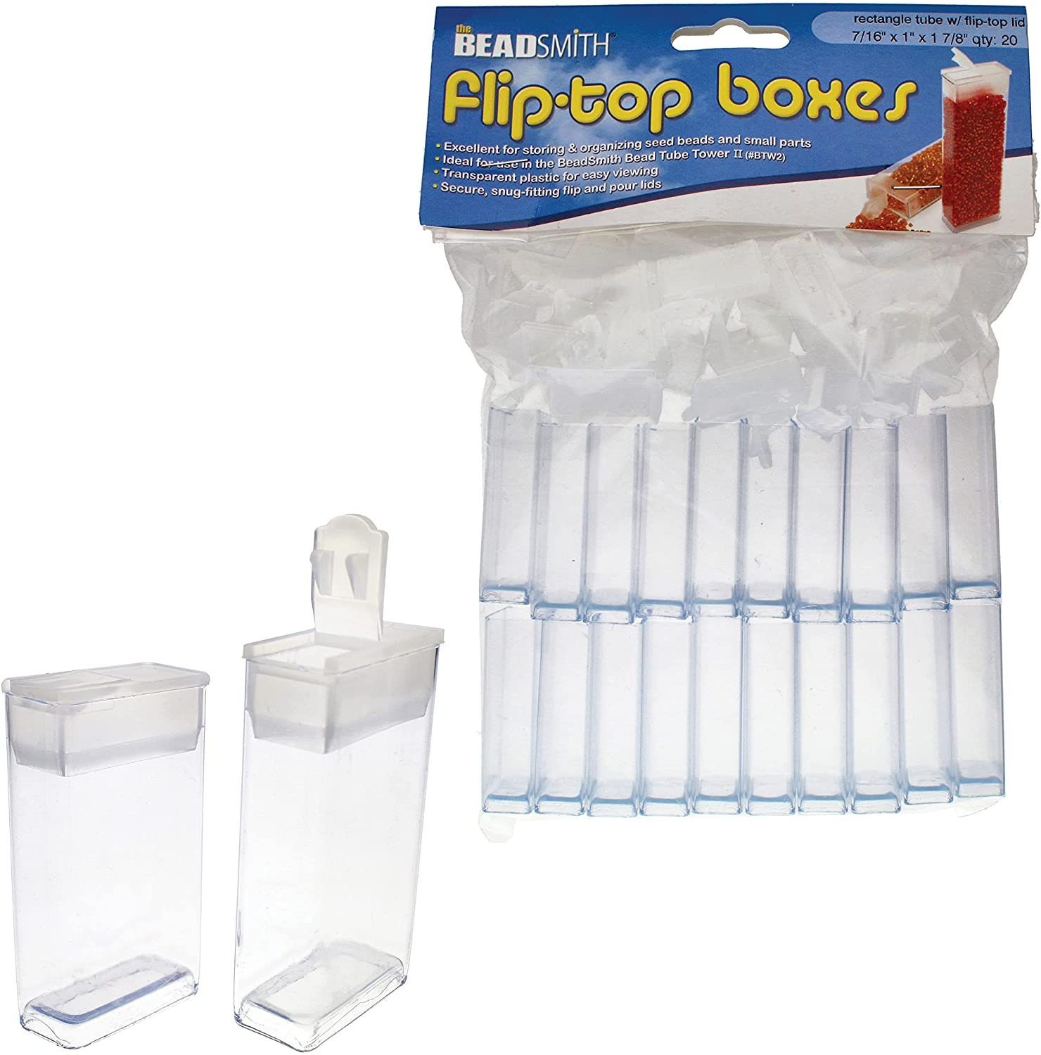 Rectangular Container with Flip Top Lid