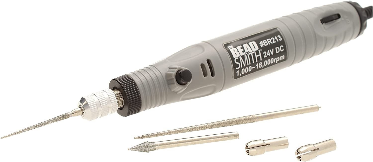 Bead Reamer, Electric, 3 Tips (24V, 1,000-18,000rpm) - BR213 by Beadsmith