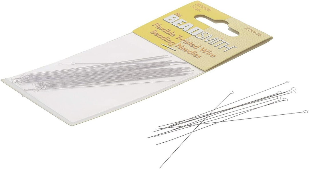 Beading Needles Medium Flexible Twisted 50 