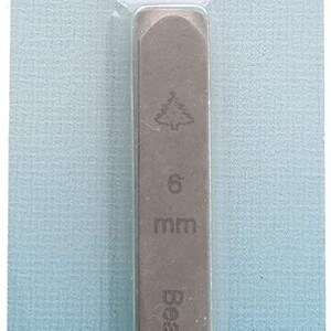 The Beadsmith Steel Design Stamps - Jewelry Stamping Tools, Christmas Tree, 2.25 Inches w/ 6 mm Base