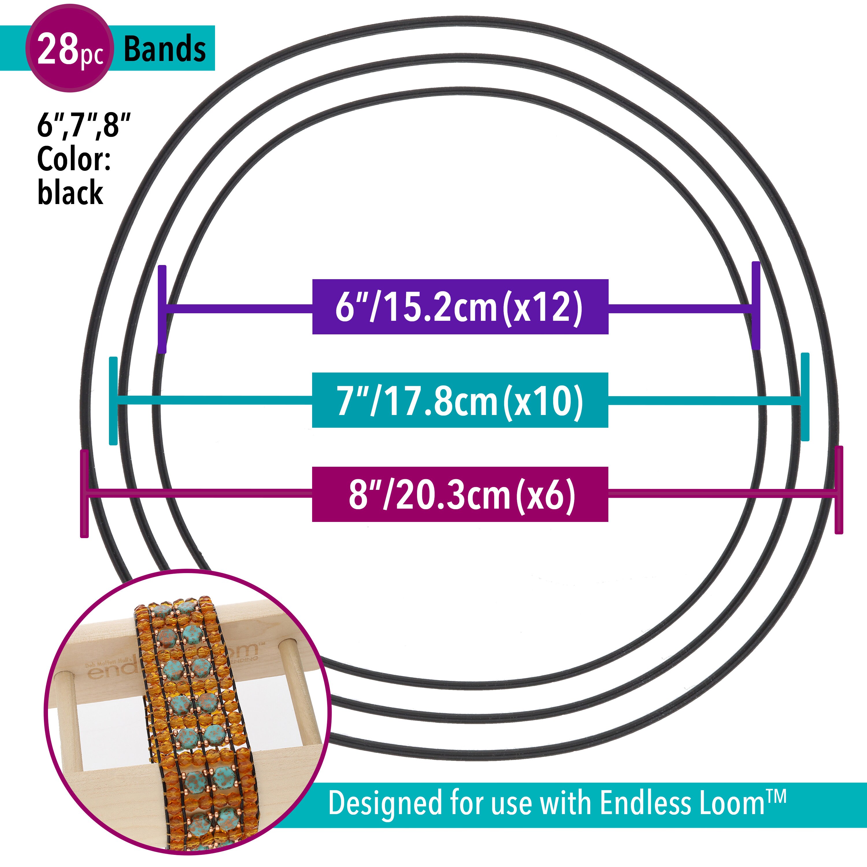 ENDLESS LOOM™, Beading Loom, Wrap bracelet, Portable Travel Size