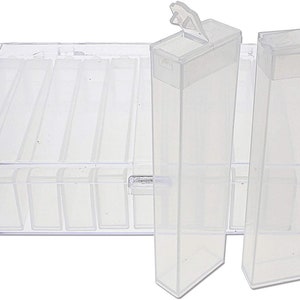 The Beadsmith Personality Case - Clear Storage Organizing System 6.25 x 4 x 1.4 inches - Includes 12 flip top Boxes 1 x 3.75 inches Each,...