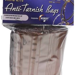 Anti Tarnish Bags for Silver, Gold, Copper, Brass - 4 x 4 3 mil