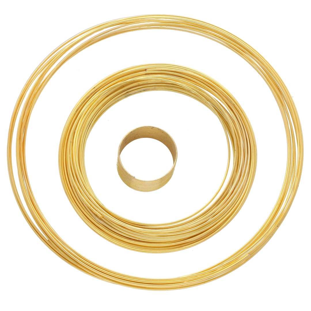 The Beadsmith Plated Memory Wire - Assortment Pack, 5 Sizes/10 Coils, 3 ...