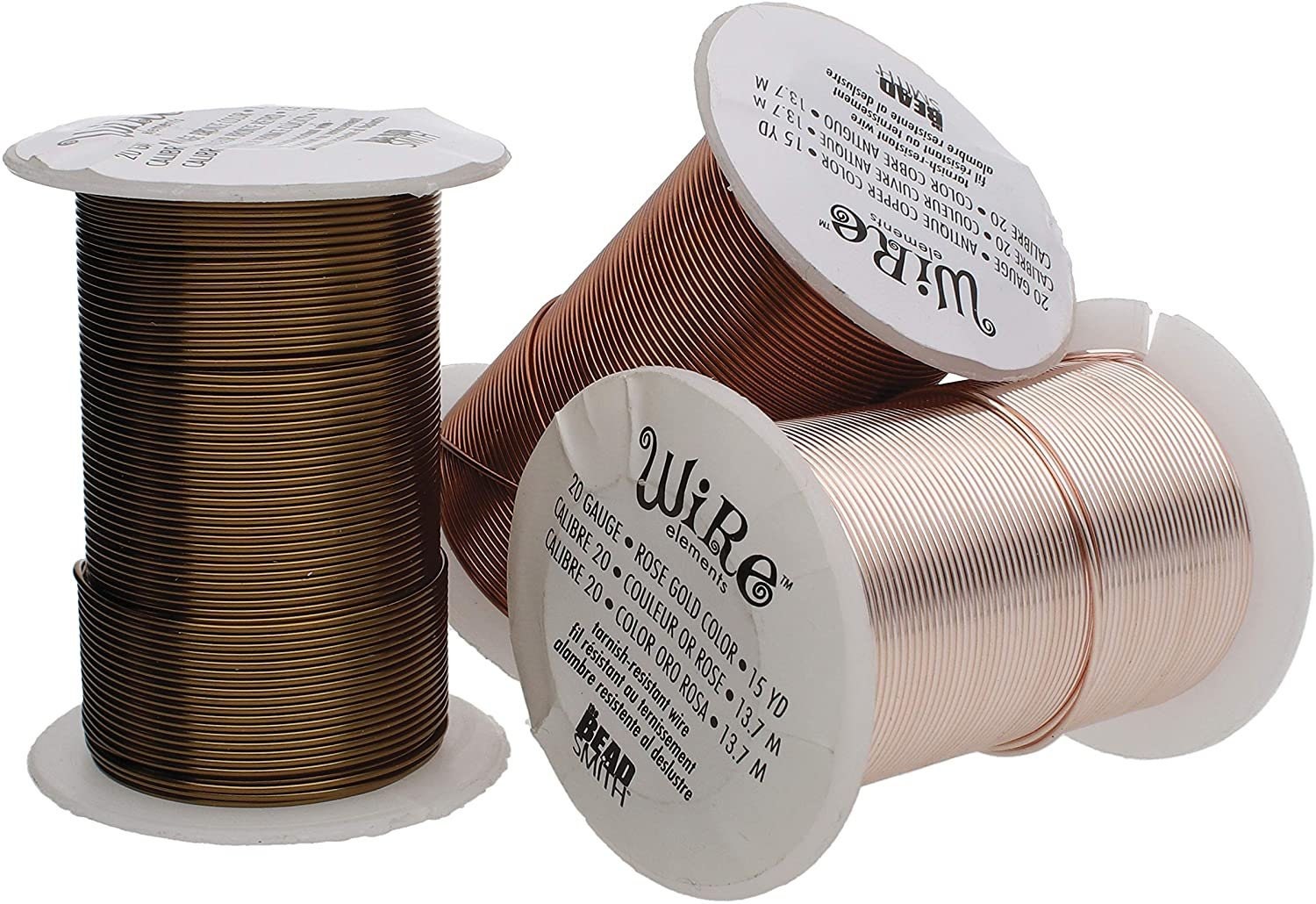 Wire Elements, Tarnish Resistant Bright Copper Wire, 26 Gauge 34 Yards (31  Meters) 