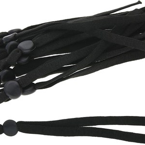Fablastic Spandex Cord with Silicone Cord Lock - Black (12 Each Per Package)
