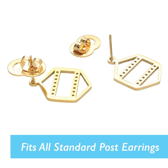 10 Pcs/5 Pairs Earring Backs for Studs, Droopy Ears and Heavy Earring,  Upgraded Heavy Earring Support Backs, Tiara Earring Backs to Prevent  Drooping