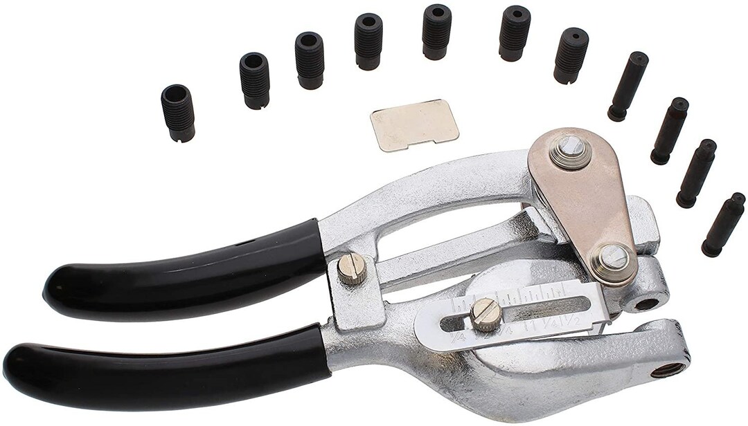 The Beadsmith Mighty Punch Hole Punch Set, Includes 7 Punches and 7