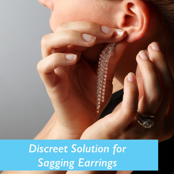  Earring Lifters Backs, Earring Backs for Droopy Ears