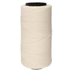 The Beadsmith Knot It Waxed Polyester Cord – White Color – 0.7mm Diameter – Light Wax, 144 Meters (472 Feet) Per Spool