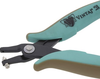 Vintaj Short-Jaw Metal Hole-Punch Pliers, 1.5 Millimeters, Jewelry Making Tools