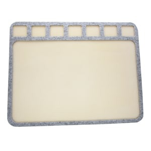 The Beadsmith Seed Bead Treasure Mat– 14” x 11” Soft Surface, 7 Compartments, Raised Border– Perfect for Seed Bead Projects & Jewelry Making