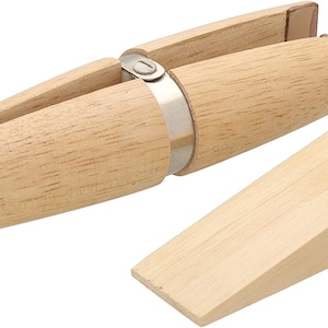 The Beadsmith Wooden Ring Clamp – Includes Wood Wedge – 6 Inches (152mm) – Jeweler’s Workbench Tool – Use to Securely Hold Rings