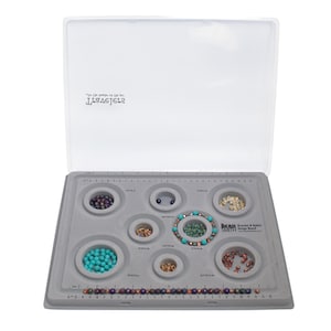 The Beadsmith Elements Bracelet & Anklet Design Bead Board –13.75 x 10.75 x 1 Inches – Removable Transparent Cover