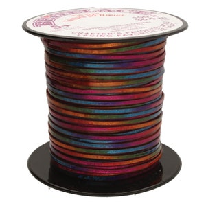 Pepperell Rexlace Plastic Lacing .0938" X33yd, Red Tie Dye