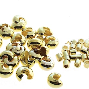 The Beadsmith Basic Elements Crimp Tubes & Smooth Crimp Covers