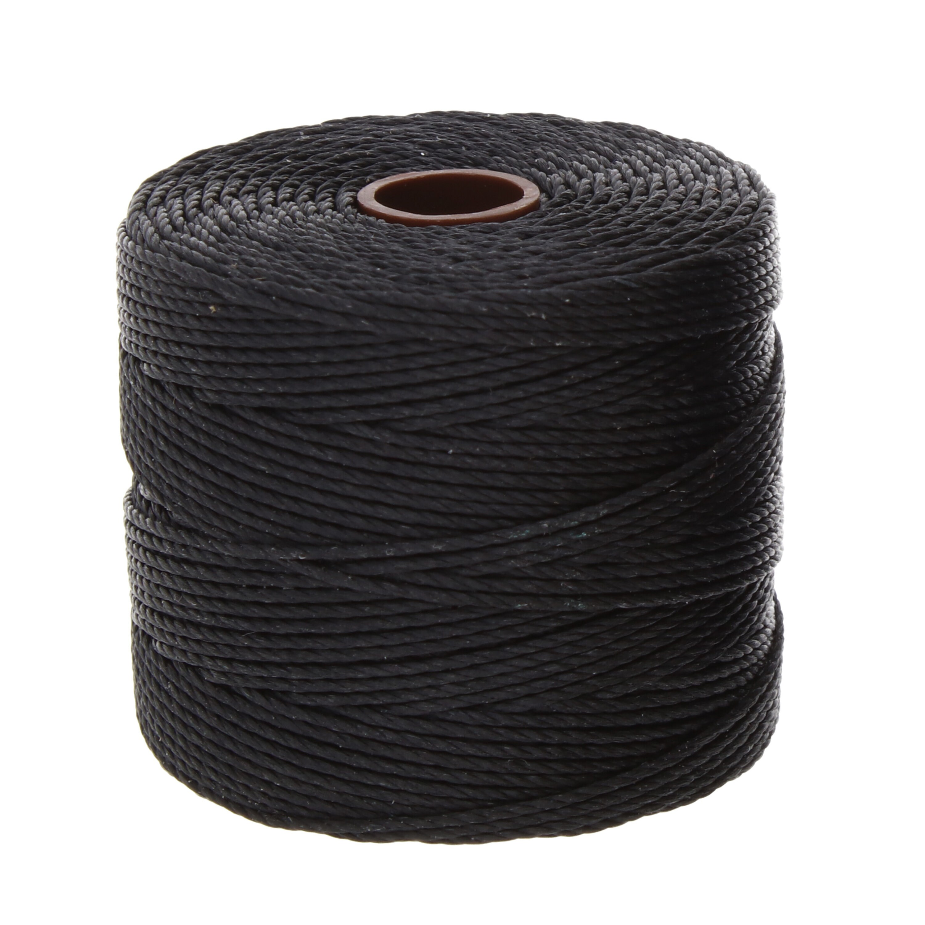 The Beadsmith S-Lon Bead Cord – .5 mm Twisted Nylon Cord for Stringing, Black Color, TEX210, 77 Yard Spool