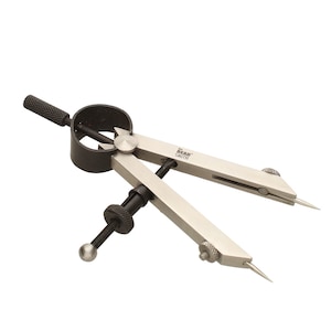 The Beadsmith Stainless Steel Divider Caliper – 3-Inch with Removable Tips – Bow Spring & Adjusting Screw – for Measuring, Drawing, Drafting
