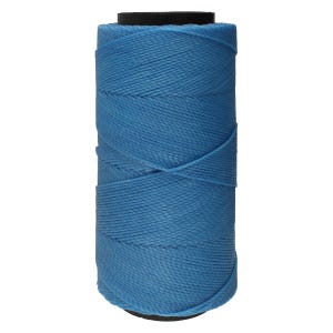 The Beadsmith Knot It Waxed Polyester Cord – Cornflower Blue Color – 0.7mm Diameter – Light Wax, 144 Meters (472 Feet) Per Spool