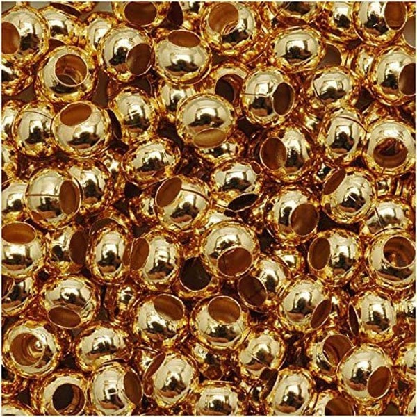 Gold Glass Beads Etsy