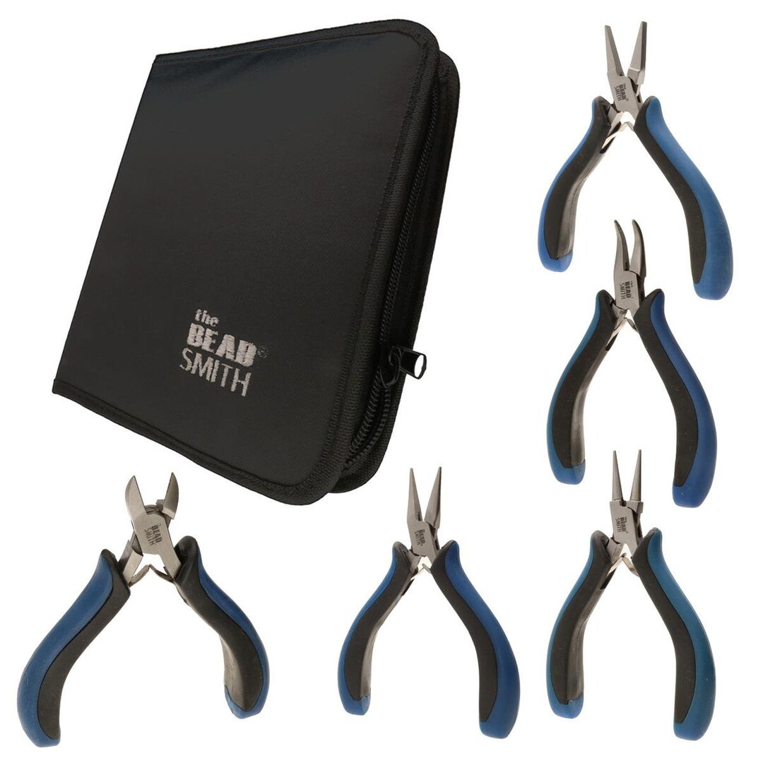 The Beadsmith Round Nose Pliers With Spring Action Handle - Precision
