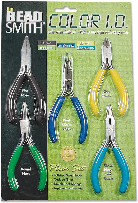 Chain Nose with Cutter Plier 5 BeadSmith® COLOR I.D Tools